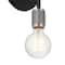 Hello Honey® 19" Maxim Black Modern Minimalist Metal Exposed 2-Bulb Wall Sconce